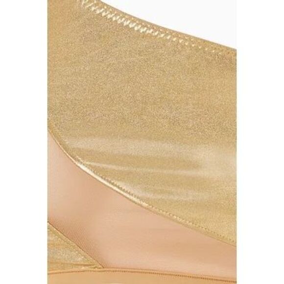 NORMA KAMALI Snake Mesh Bra Top gold foil, XL - Picture 4 of 7